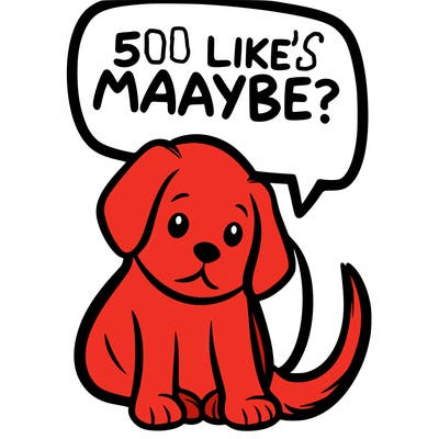 a puppy that says 5 like maybe