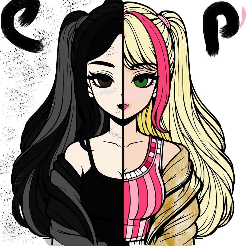 realistic girl split