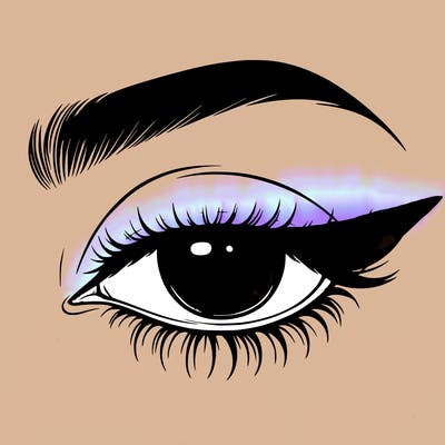 eye closed realistic