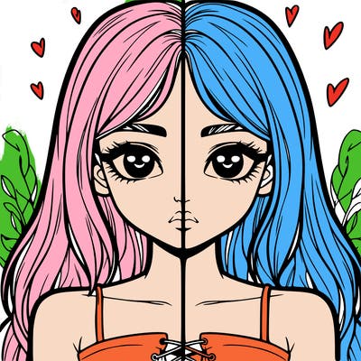 realistic girl split