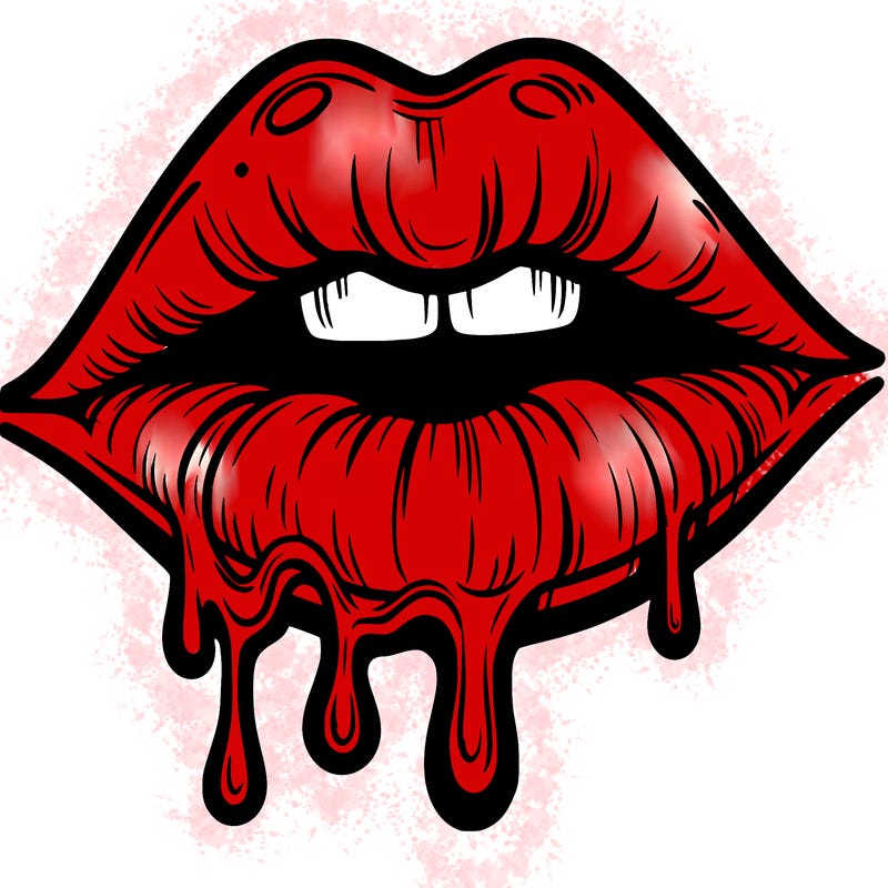 lips that look realistic and drip