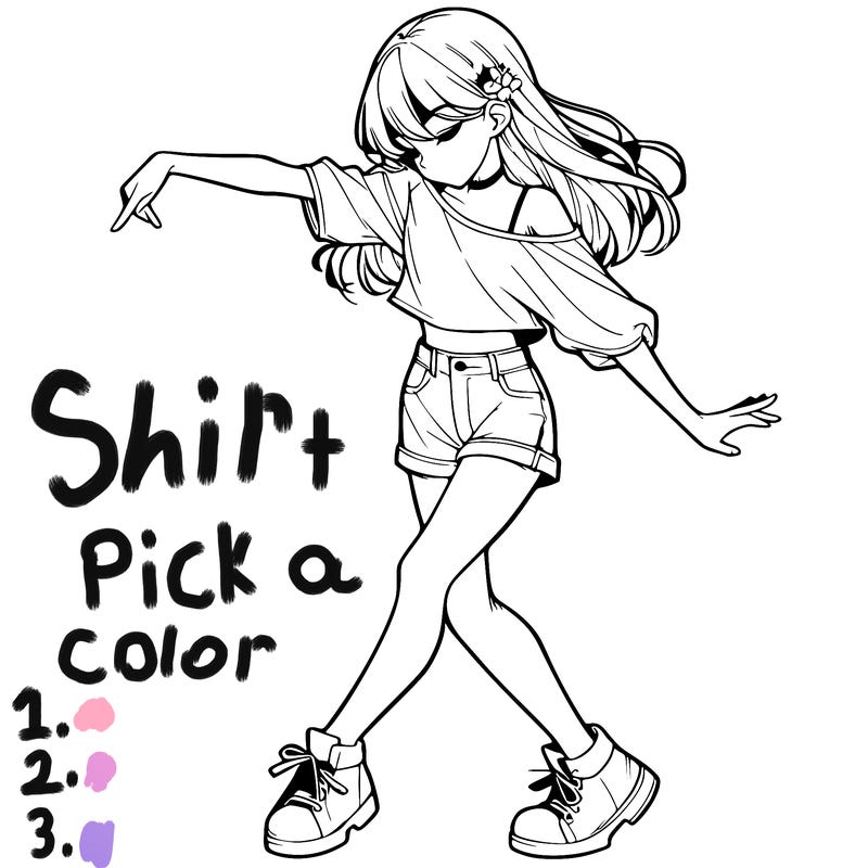 realistic girl danceing