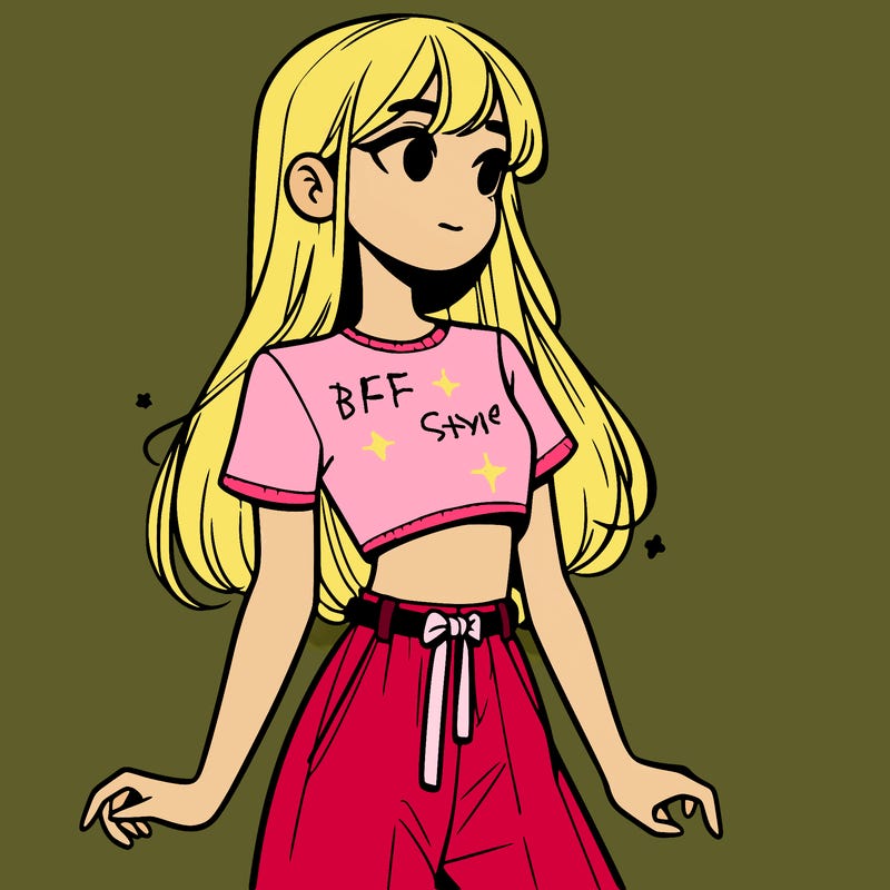 girl in a cute crop top