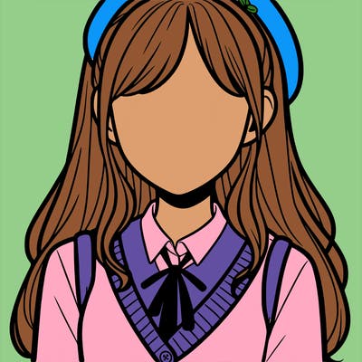 faceless preppy girl