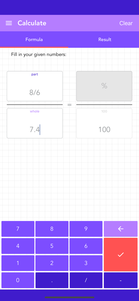 Calculate Percentage PRO - Education App | MWM