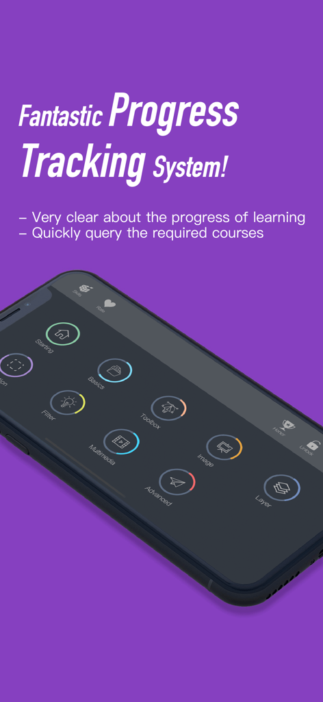 Tutorials for Photoshop CC - Panel interactivo para seguir el progreso de aprendizaje en los tutoriales de Photoshop CC