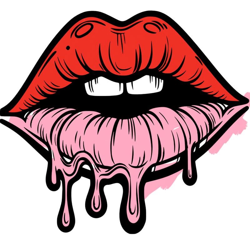 lips that look realistic and drip