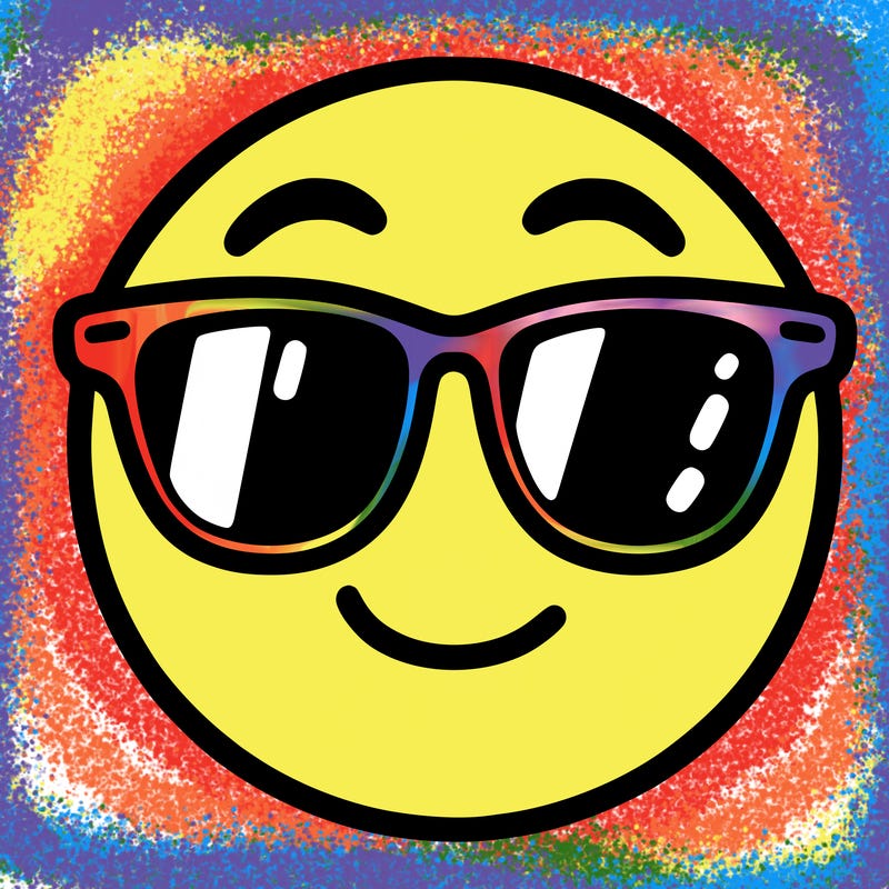 emoji with sunglasses