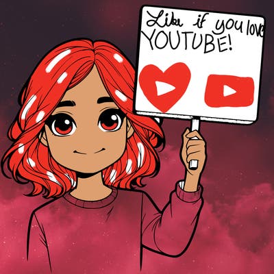 realistic girl holding up a sign