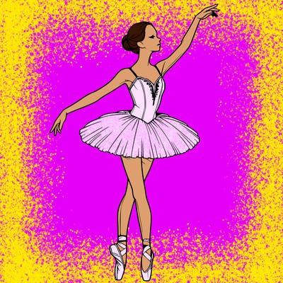 realistic ballerina