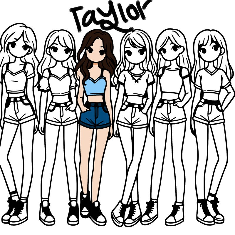 a group of girls wearing crop tops and shorts