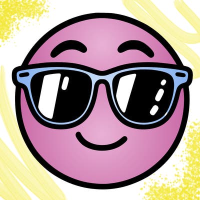 emoji with sunglasses