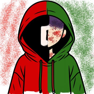 faceless girl in hoodie