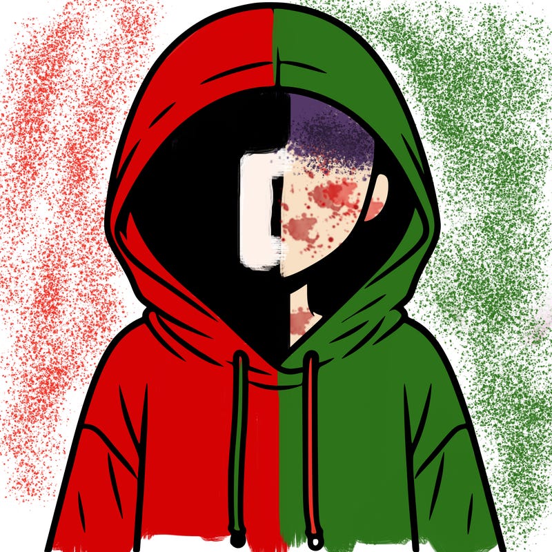 faceless girl in hoodie