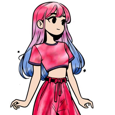 girl in a cute crop top