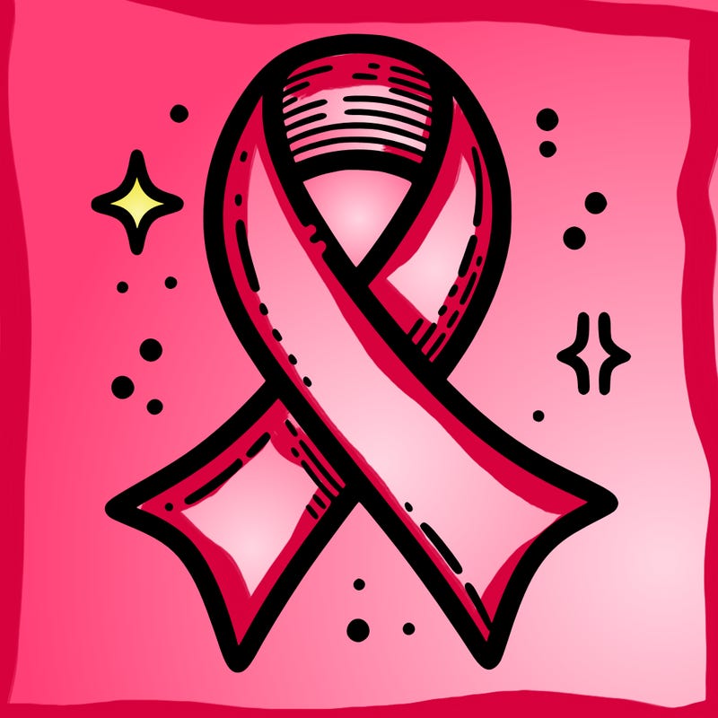 ribbon symbol of national breast cancer awareness month