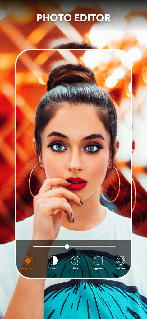 Camera Filters & Effects:LomoX - LomoX app interface showing photo editing tools for a portrait shot