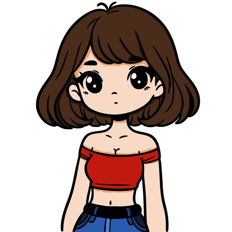 girl in a cute crop top