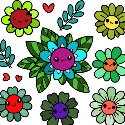 cute flower patterns