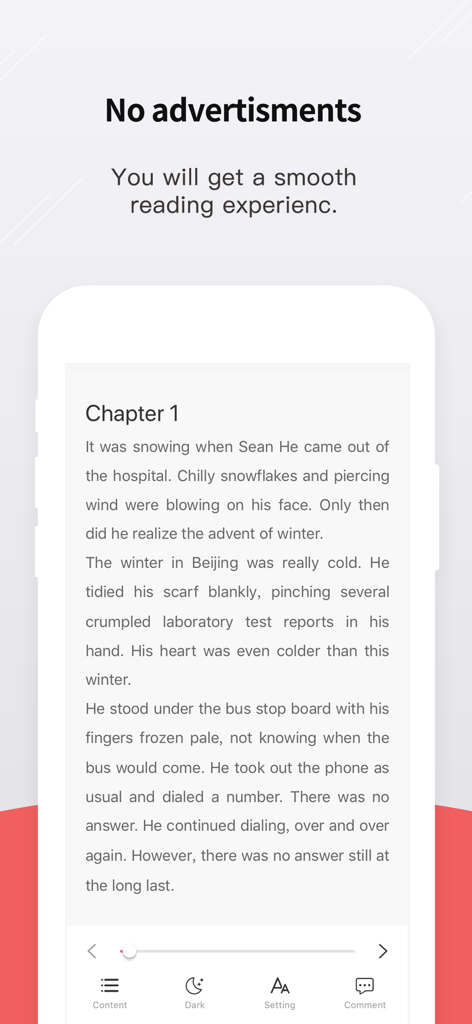 Lovenovel-LGBTQ+&Romance Story - Lovenovel app screenshot showing a clean reading interface with no advertisements