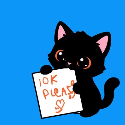 a small cat with a blank sheet of paper in its hand. the cat is sooooooo cute!