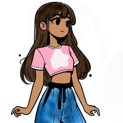 girl in a cute crop top