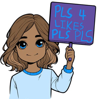 realistic girl holding up a sign