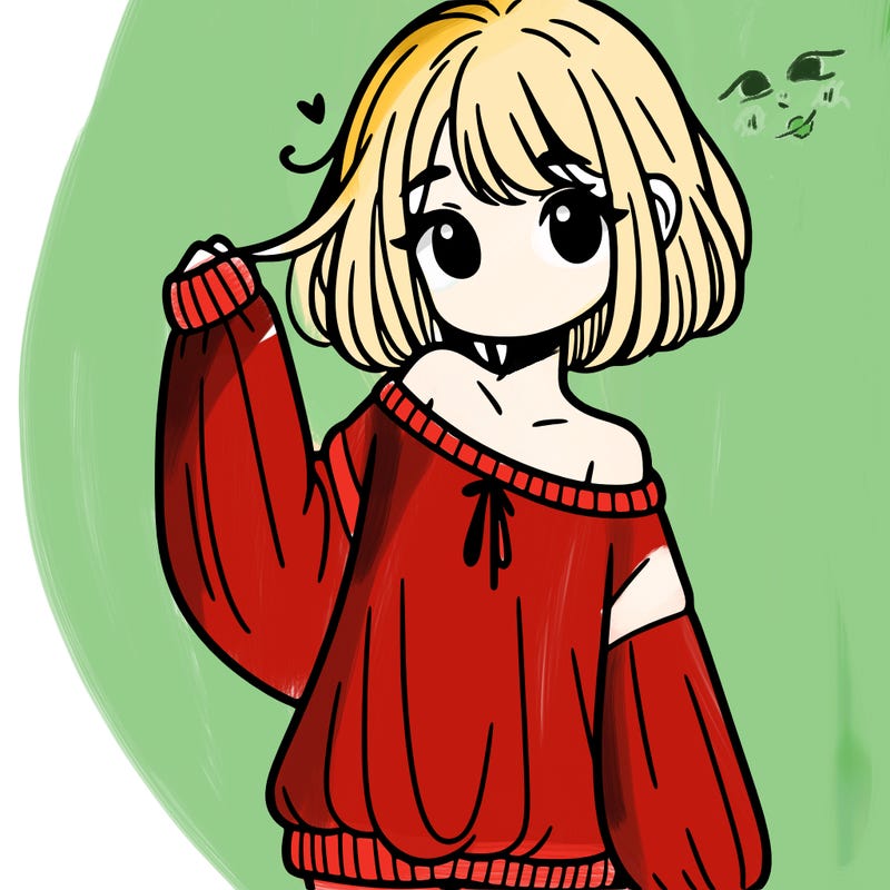 girl in baggy sweater hanging off her shoulder