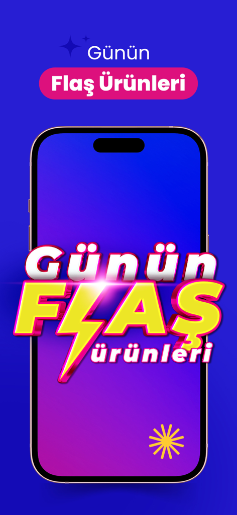 PttAVM - Güvenli Alışveriş - PttAVM app screenshot featuring daily flash products promotion
