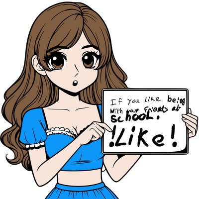 realistic pretty girl holding blank sign