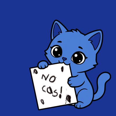 a small cat with a blank sheet of paper in its hand. the cat is sooooooo cute!