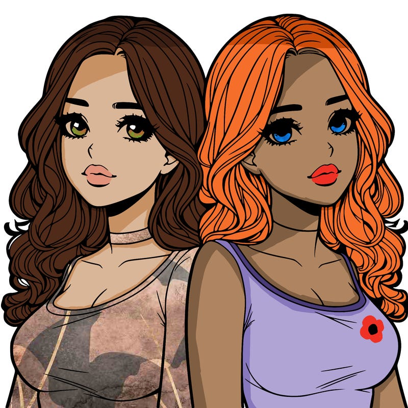 realistic twin sisters