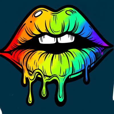 lips that look realistic and drip