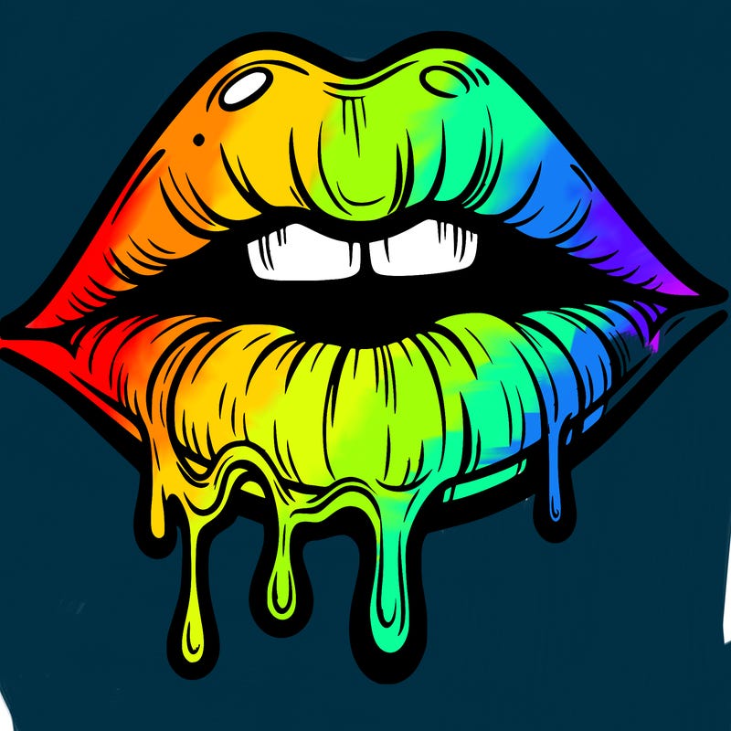 lips that look realistic and drip