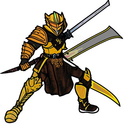 shadow knight with sword
