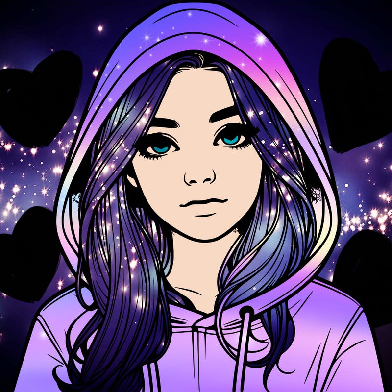 realistic girl with a hoodie