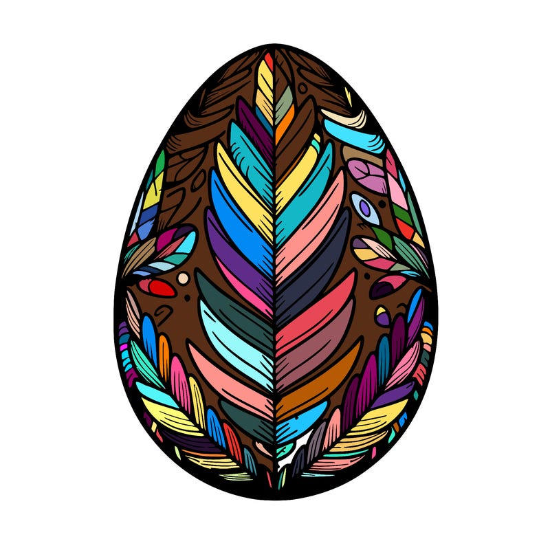 a detailed and realistic easter egg