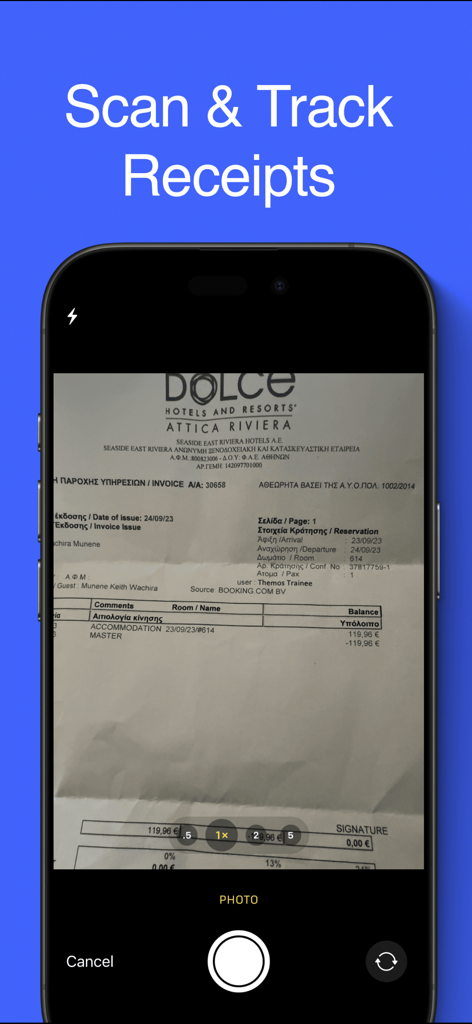 Scan receipts & Track expenses - Finance App | MWM
