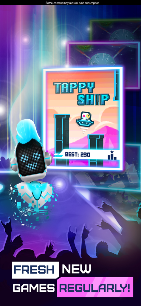 Budge GameTime - El presentador robot de Budge GameTime mostrando nuevos mini-juegos en un show de juegos digital.