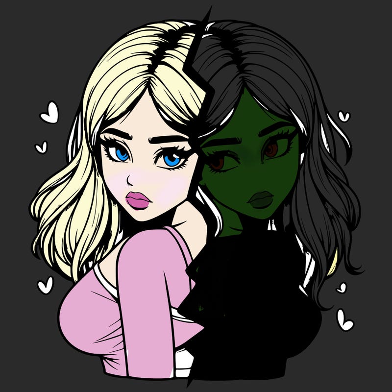 realistic girl split