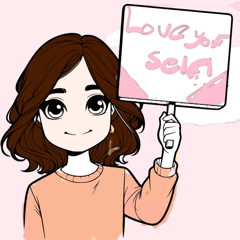 realistic girl holding up a sign