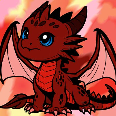fierce baby night dragon