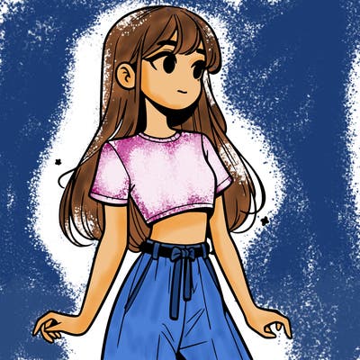 girl in a cute crop top