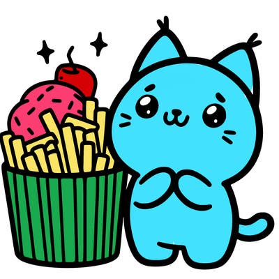 cute food cat