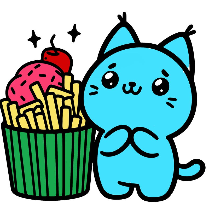 cute food cat