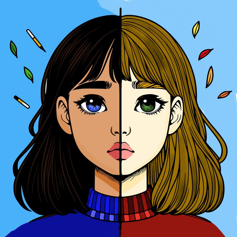 realistic girl split