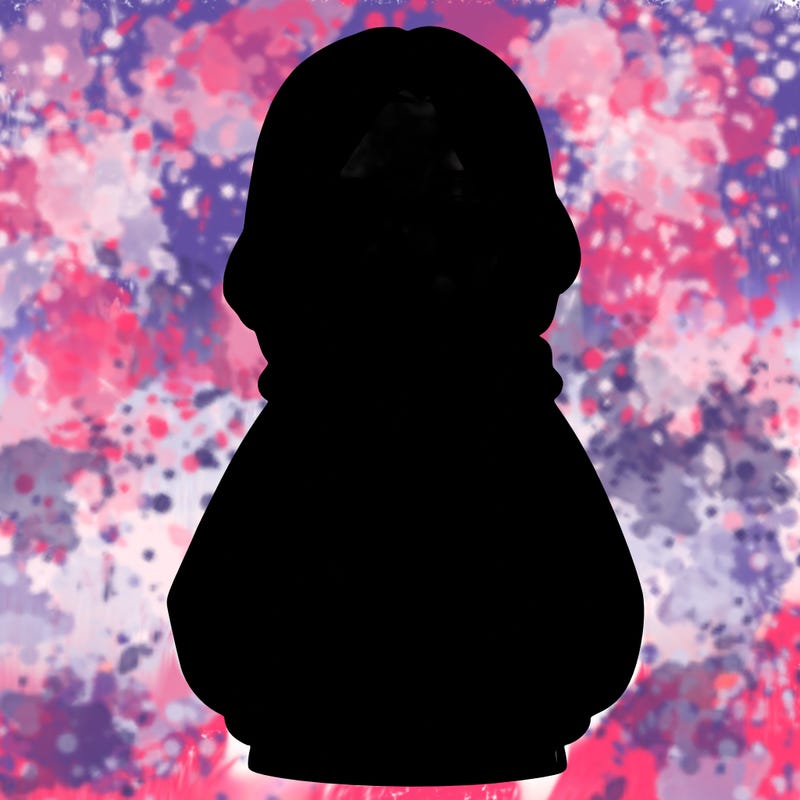 a realistic girl with a oversized hoodie and she has braids