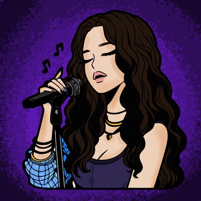 realistic female singer