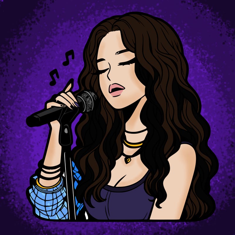 realistic female singer