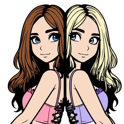 a realistic girl split